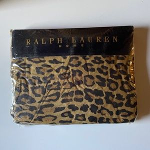 Ralph Lauren Twin Size Fitted Sheet - Aragon Leopard Print - new in package
